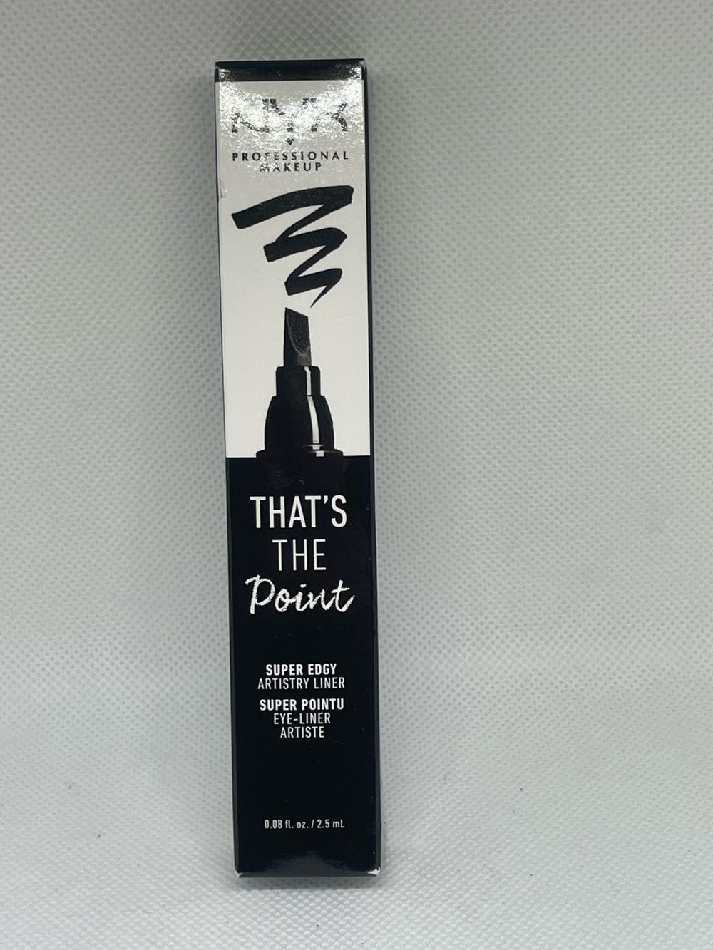 NYX That's The Point Eyeliner Super Edgy Artistry Liquid Liner Black New Makeup